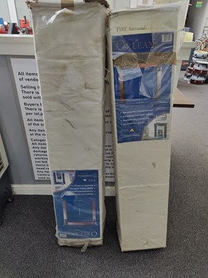 Lot 188 - Two mahoganny finish fireplace surrounds