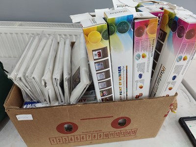 Lot 1 - Box containing painting by numbers kits
