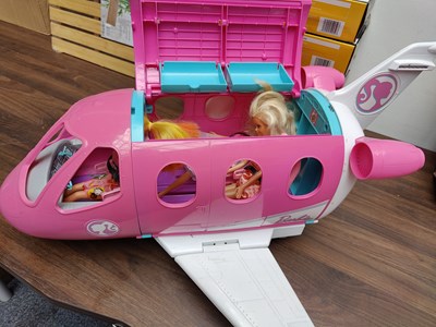 Lot 61 - Barbie Doll Private Jet With Three Dolls