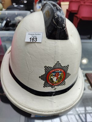 Lot 163 - 1990's vintage fireman's helmet bearing Strathclyde emblem