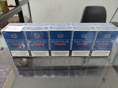Lot 158 - 10 packs of sealed Mayfair cigarettes
