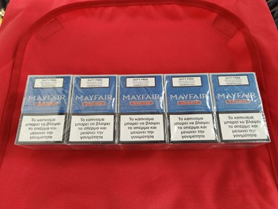 Lot 90 - 10 packs of sealed Mayfair cigarettes