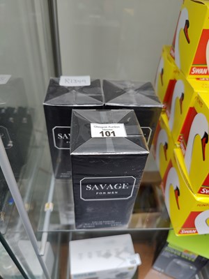 Lot 101 - 3 gents savage aftershave
