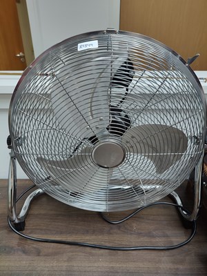 Lot 17 - Large chrome fan