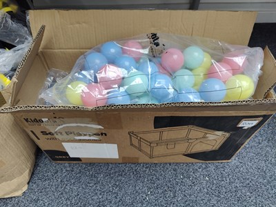 Lot 53 - Soft playpen in box with balls