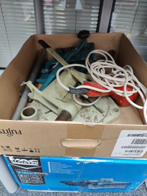 Lot 174 - MacAllister Electric Saw & Bench Stand & Drill