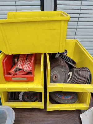 Lot 165 - Qty of Grinding Disk, Welding Accessories & Misc Tools