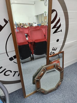 Lot 117 - 3 retro mirrors including bar style