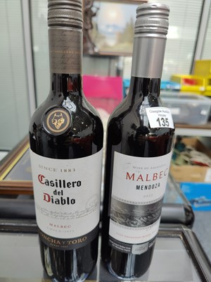 Lot 135 - Two Bottles of Red Wine, Malbec
