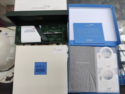 Lot 156 - Collection of concord memorabilia Inc pen and wine tags