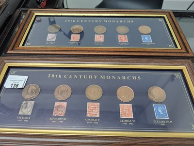 Lot 136 - 20th century monarchs coin/stamp collection