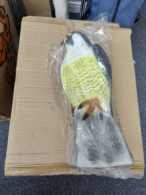 Lot 184 - Large box containing decoy birds
