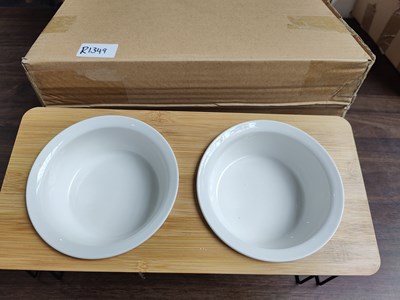 Lot 26 - Set of 4 boxed pet feeding stations on stands