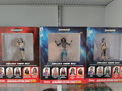 Lot 63 - 6 WWE championship collection figures new in box
