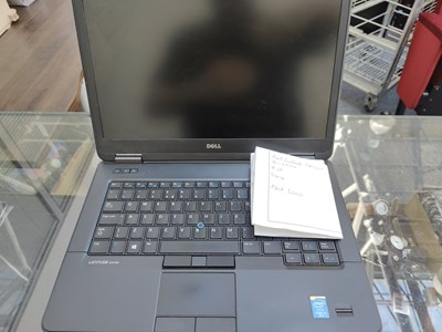 Lot 142 - Dell latitude laptop with i5 processor, 8gb ram, 500gb HDD no charger fully reset with windows