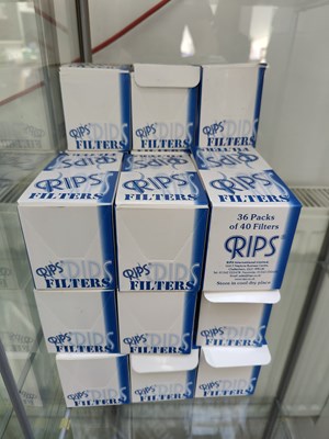 Lot 83 - Huge qty of RIPS filters. Each box holds 36 packs with 40 filters per pack
