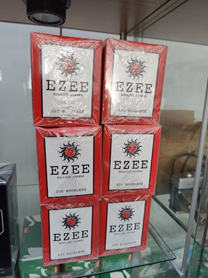 Lot 100 - 6 boxes of EZEE rolling papers