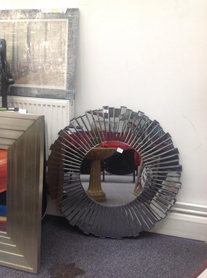 Lot 129 - Large circle mirror
