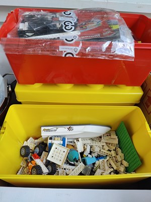 Lot 3 - 3 Lego tubs with contents