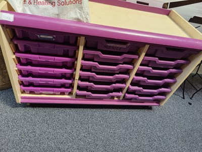 Lot 103 - School / nursery Tray storage Unit