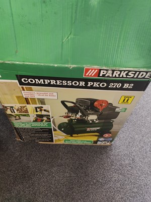 Lot 43 - Parkside compressor pro 270 b2 in box