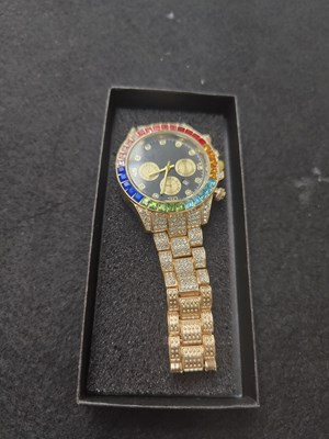 Lot 147 - Rainbow colour gents watch