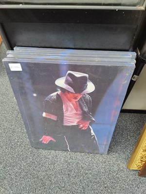 Lot 140 - Collection of 4 Michael Jackson themed pictures