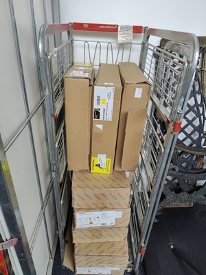 Lot 244 - Qty of lights in boxes in cage
