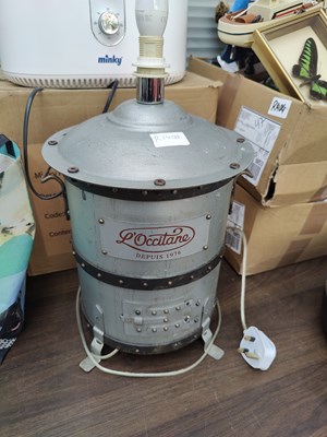 Lot 147 - Repurposed canister lamp