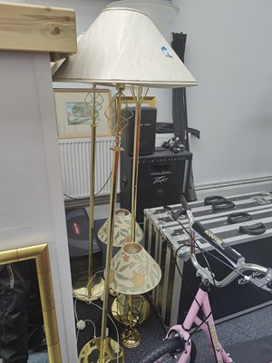 Lot 108 - 3 Floor Lamps & Two Table Lamps