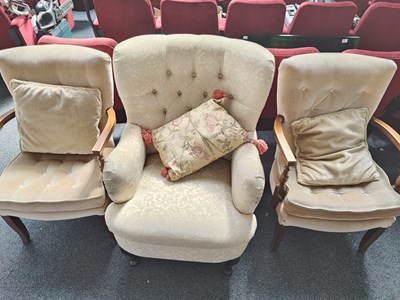 Lot 198 - 3 armchairs in asstd styles