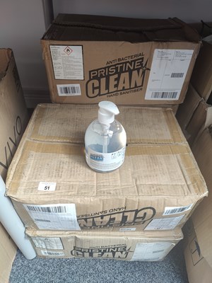 Lot 51 - 5 Boxes of Anti Bacterial Hand Sanitiser