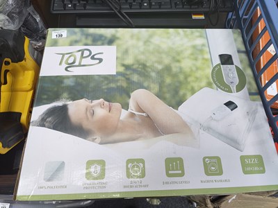 Lot 139 - Tops Electric Blanket