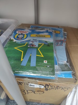 Lot 57 - Box containing thomas the tank engine kids pyjamas