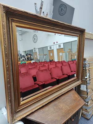 Lot 28 - Large gold framed mirror