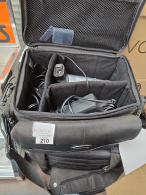 Lot 210 - 2 camcorders in carry bags untested