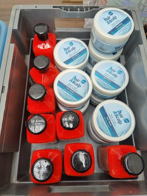 Lot 44 - Box of asstd hair care products