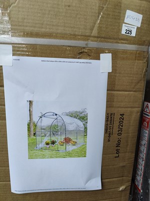 Lot 225 - Walk in greenhouse Polly tunnel in box