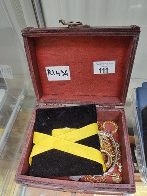 Lot 111 - Box of Costume Jewellery and a nomination bracelet