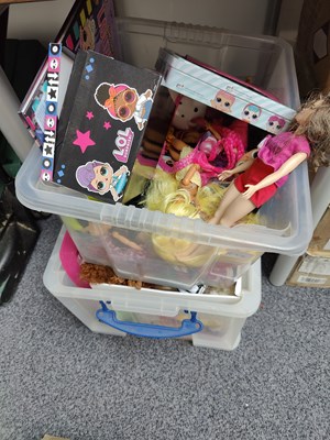 Lot 56 - 2 boxes with asstd toys