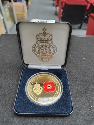 Lot 191 - Then royal British legion commemorative coin