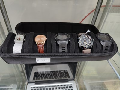Lot 116 - 5 Watches in a Hard Case