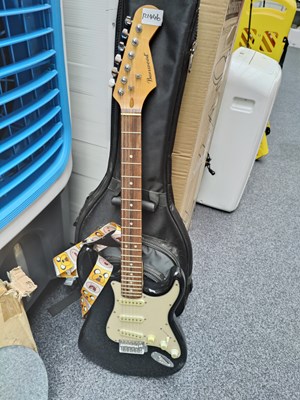 Lot 129 - Burswood electric guitar with carry case