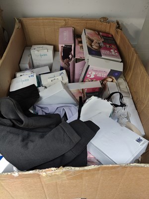 Lot 65 - Large box of asstd bras, swimwear and hair bobbles