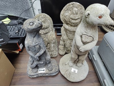 Lot 199 - 4 Stone Garden Statues