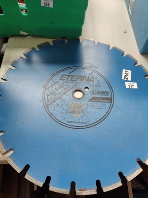 Lot 317 - Large Asphalt & Concrete Diamond Tipped Blade