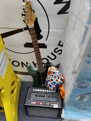 Lot 137 - Kramer electric guitar ,stand, blackstar amp, boss pedal and cables