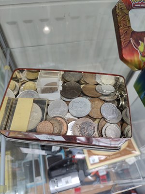 Lot 95 - Vintage Tin Full of Coins