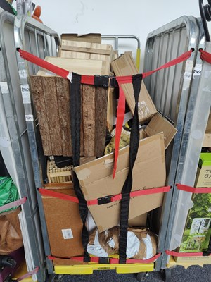 Lot 195 - Cage of Bird Miscellaneous. Feeding Stations etc