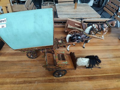Lot 281 - 3 Romany Handmade Horse & Carts